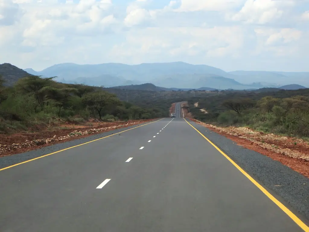 La route reliant Moyale à Addis-Abeba traverse un paysage aride